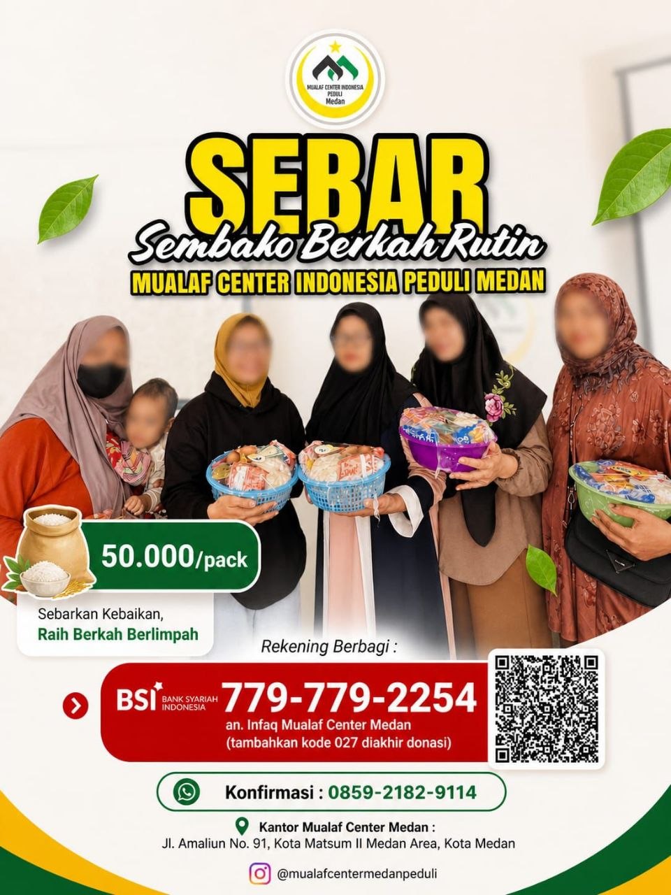 SEBAR: Program Sembako Berkah Rutin untuk Mualaf & Dhuafa